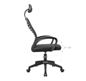 Siège Mars Gaming MGC-ERGO Noir Ergonomie et maille respirante Siège Mars Gaming MGC-ERGO Noir Ergonomie et maille respirante