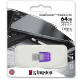 Clé USB 3.0 64Go Kingston DataTraveler microDuo 3C Type A et C Clé USB 3.0 64Go Kingston DataTraveler microDuo 3C Type A et C