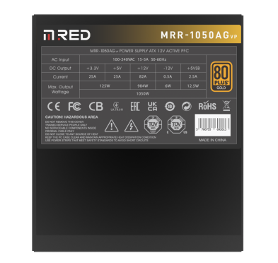 Alimentation M.RED MRR-1050AG (VP) 80+ Gold 1050 Watts ATX 3.0