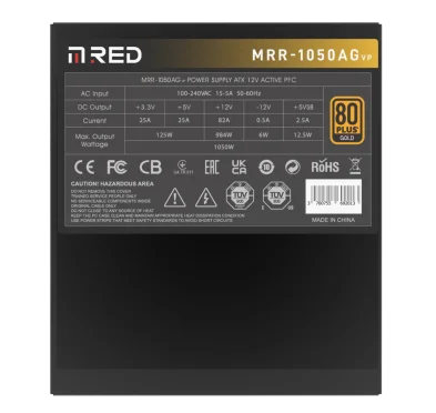 Alimentation M.RED MRR-1050AG (VP) 80+ Gold 1050 Watts ATX 3.0