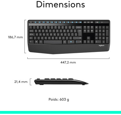 Clavier Souris Logitech MK345 Comfort Wireless