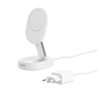 Stand chargeur Belkin BoostCharge Pro MagSafe (15W) Blanc