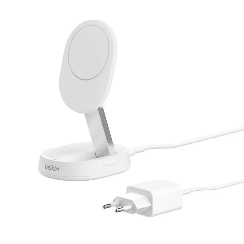 Stand chargeur Belkin BoostCharge Pro MagSafe (15W) Blanc Stand chargeur Belkin BoostCharge Pro MagSafe (15W) Blanc