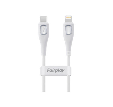 Cable USB Type-C vers Lightning Fairplay CALYPSO 1M Blanc