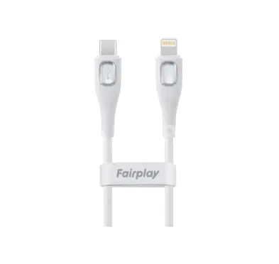 Cable USB Type-C vers Lightning Fairplay CALYPSO 1M Blanc