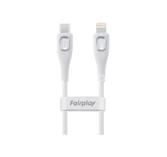 Cable USB Type-C vers Lightning Fairplay CALYPSO 1M Blanc