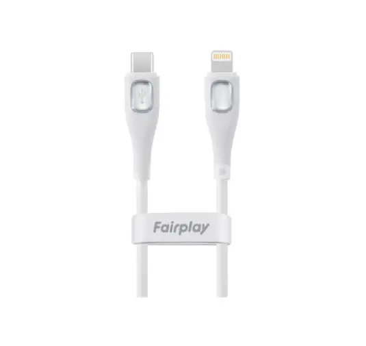 Cable USB Type-C vers Lightning Fairplay CALYPSO 1M Blanc
