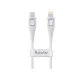 Cable USB Type-C vers Lightning Fairplay CALYPSO 1M Blanc Cable USB Type-C vers Lightning Fairplay CALYPSO 1M Blanc