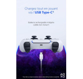 Manette Sony DualSense V2 PS5 Noir/Blanc