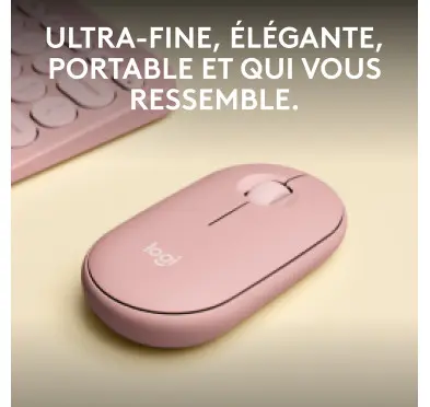 Souris Logitech Wireless Mouse Pebble 2 M350s Rose