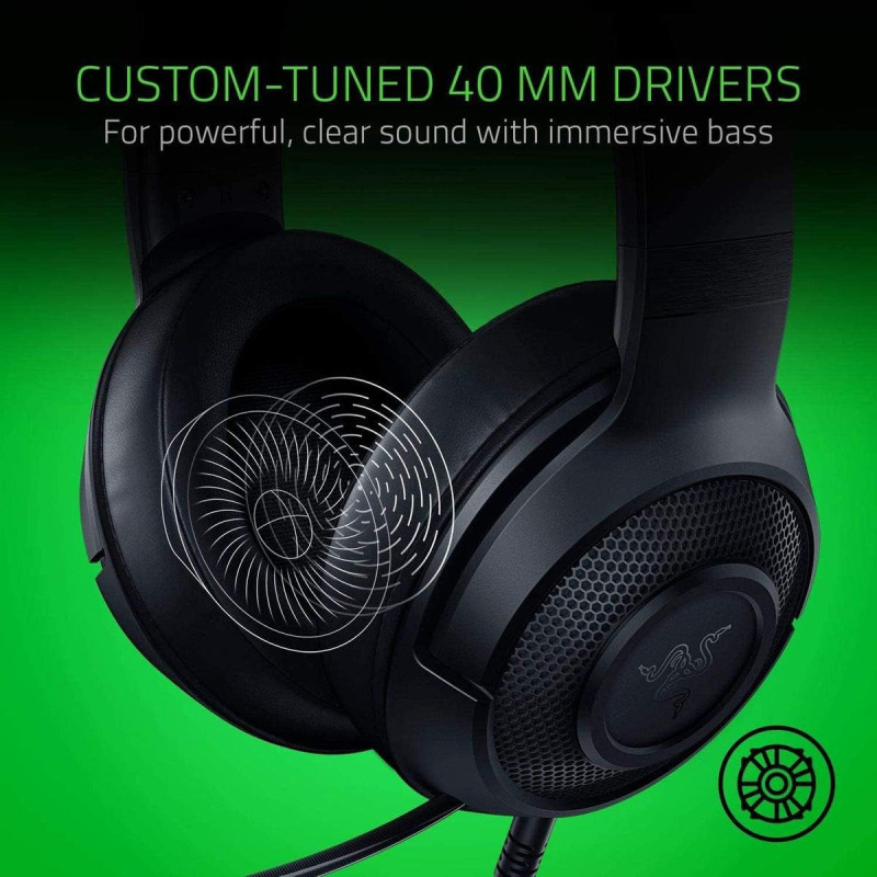 Micro Casque Razer Kraken X Lite Noir