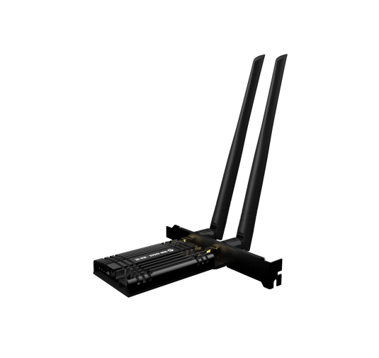 Carte PCI-Express Wifi 6E Bluetooth 5.2 D by M.RED Wazo 6E DUN-AX54A