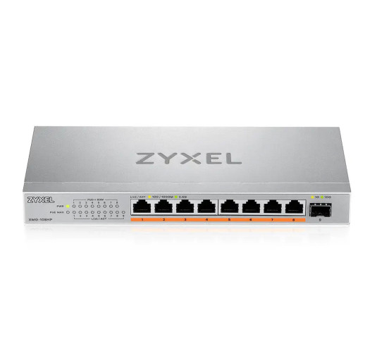 Switch RJ45 Zyxel XMG-108HP 8 x 100/1000/2.5G PoE++ 100W 1xSFP 10G+