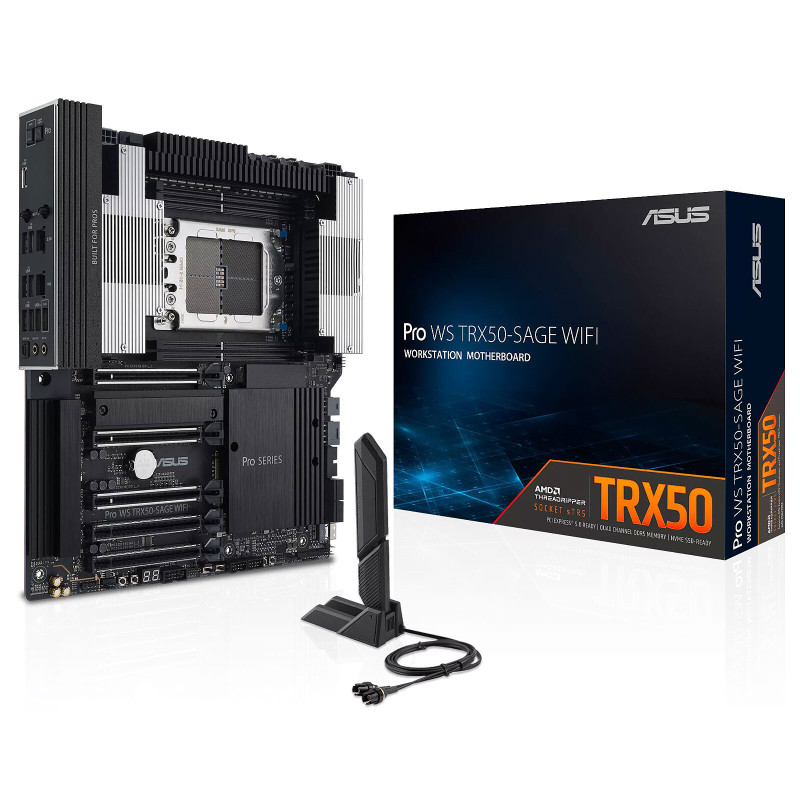 Carte Mère Asus Pro WS TRX50-SAGE WIFI SSI-CEB sTR5 AMD TRX50 DDR5 Carte Mère Asus Pro WS TRX50-SAGE WIFI SSI-CEB sTR5 AMD TRX50 DDR5