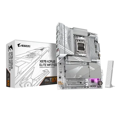 Carte Mère Gigabyte X870 AORUS ELITE WIFI7 ICE ATX AM5 DDR5 Wifi 7