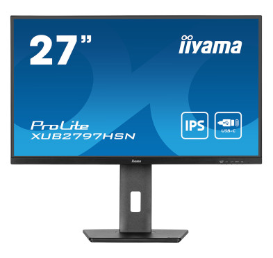 Ecran iiyama 27" XUB2797HSN-B2 1920x1080 100Hz 1ms Dock USB-C 65Watts