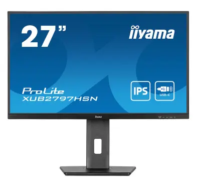 Ecran iiyama 27" XUB2797HSN-B2 1920x1080 100Hz 1ms Dock USB-C 65Watts