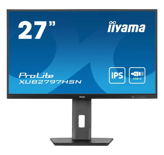 Ecran iiyama 27" XUB2797HSN-B2 1920x1080 100Hz 1ms Dock USB-C 65Watts
