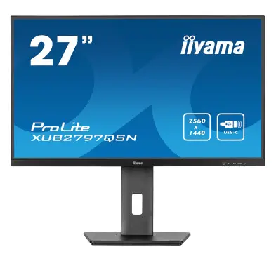 Ecran iiyama 27" XUB2797QSN-B1 2560x1440 100Hz 1ms Dock USB-C PD 65W