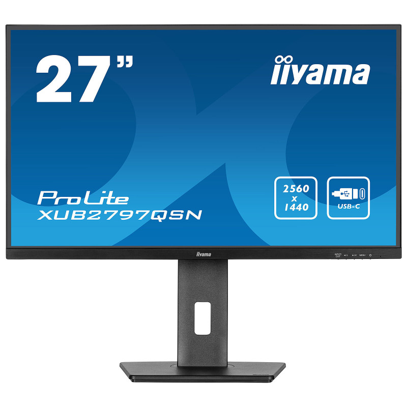 Ecran iiyama 27" XUB2797QSN-B1 2560x1440 100Hz 1ms Dock USB-C PD 65W