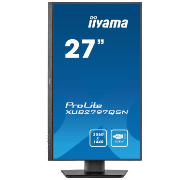 Ecran iiyama 27" XUB2797QSN-B1 2560x1440 100Hz 1ms Dock USB-C PD 65W