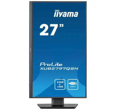 Ecran iiyama 27" XUB2797QSN-B1 2560x1440 100Hz 1ms Dock USB-C PD 65W