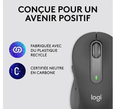 Souris Logitech Signature M650 L Graphite Bluetooth