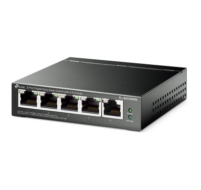 Switch RJ45 TP-Link TL-SG105PE 10/100/1000 Mbps 5 Ports 4xPoE+