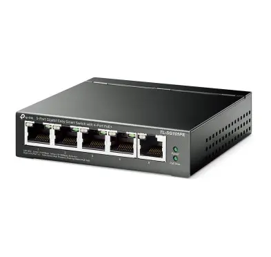 Switch RJ45 TP-Link TL-SG105PE 10/100/1000 Mbps 5 Ports 4xPoE+