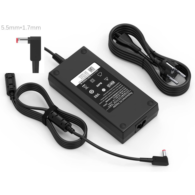 Chargeur Twinecker PC Portable 19V 9.5A 180 Watts 5.5/1.7mm Chargeur Twinecker PC Portable 19V 9.5A 180 Watts 5.5/1.7mm