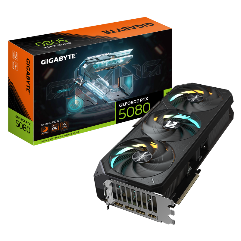 Carte Graphique Gigabyte RTX 5080 GAMING OC 16G