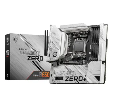 Carte Mère MSI B650M PROJECT ZERO mATX AM5 DDR5 WIFI 6E