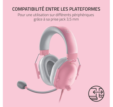 Micro Casque Razer Blackshark V2 X Quartz