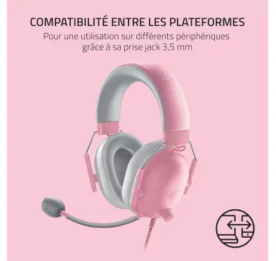 Micro Casque Razer Blackshark V2 X Quartz