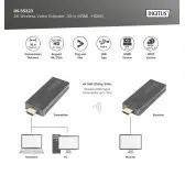 Kit Extender HDMI Digitus DS-55323 4K 30M Kit Extender HDMI Digitus DS-55323 4K 30M