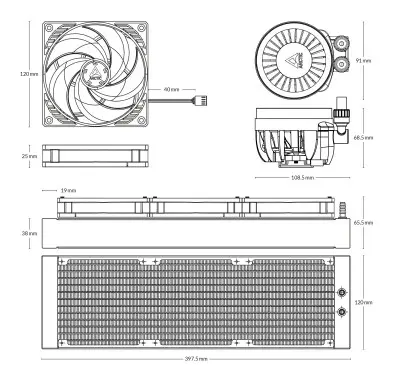 WaterCooling Arctic Liquid Freezer III 360 Noir