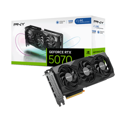 Carte Graphique PNY RTX 5070 12Go OC Triple Fan
