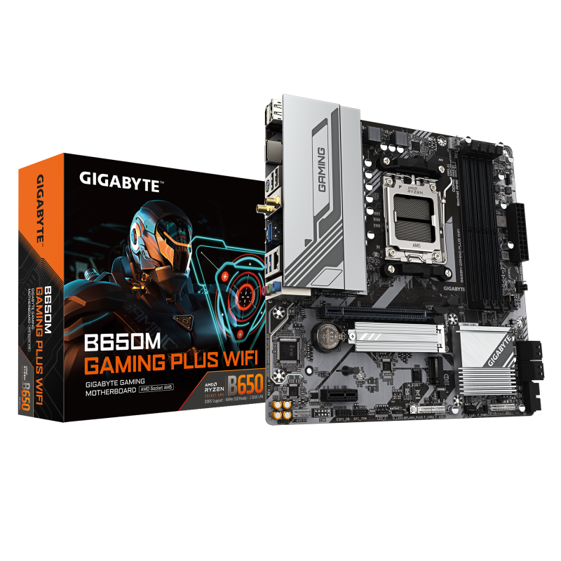 Carte Mère Gigabyte B650M GAMING PLUS WIFI AX mATX AM5 DDR5