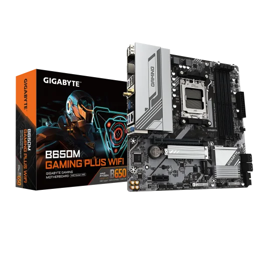 Carte Mère Gigabyte B650M GAMING PLUS WIFI AX mATX AM5 DDR5