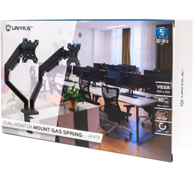 Bras support double écran articulé UNYKAch UK1479