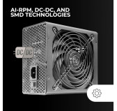 Alimentation Mars Gaming MPB1000P 1000 Watts 80Plus Gold ATX 3.1