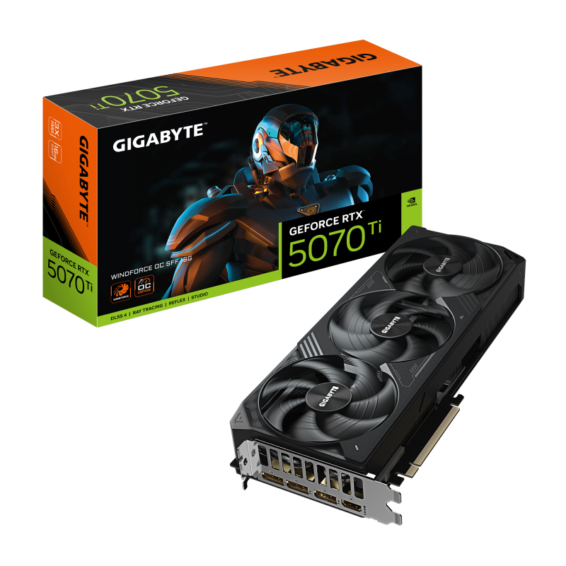Carte Graphique Gigabyte RTX 5070 Ti WINDFORCE OC 16G Carte Graphique Gigabyte RTX 5070 Ti WINDFORCE OC 16G
