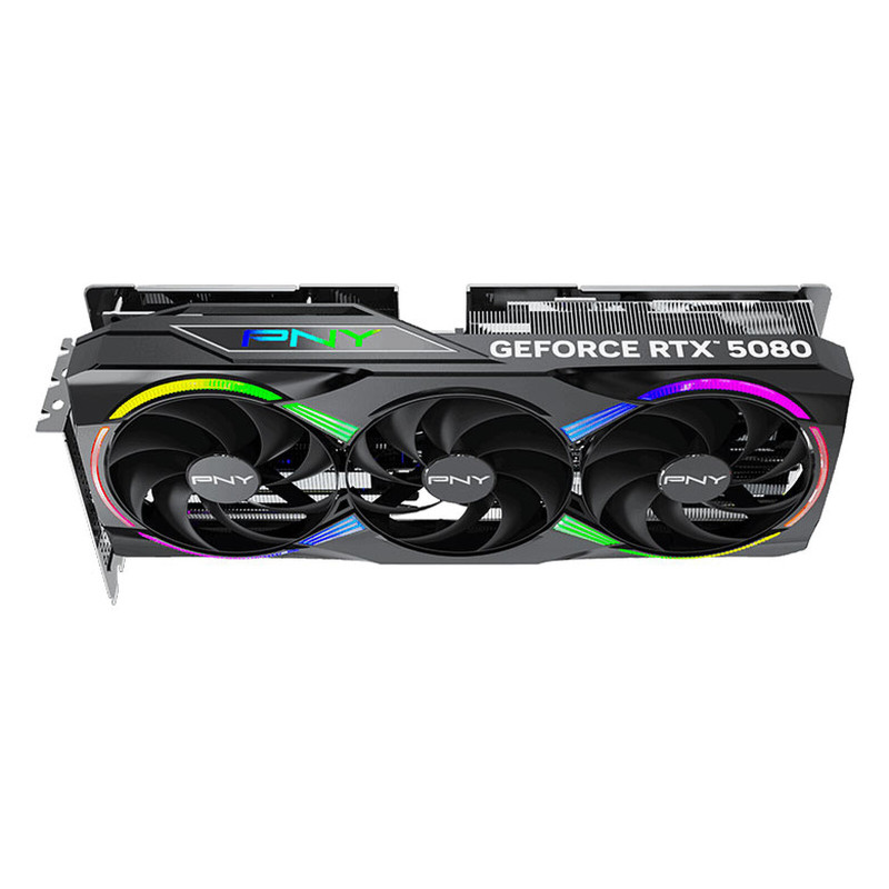 Carte Graphique PNY RTX 5080 16Go ARGB OC Triple Fan Carte Graphique PNY RTX 5080 16Go ARGB OC Triple Fan