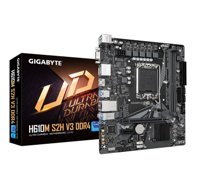 Carte Mère Gigabyte H610M-S2H V3 DDR4 mATX LGA1700 DDR4 USB3.2 M.2