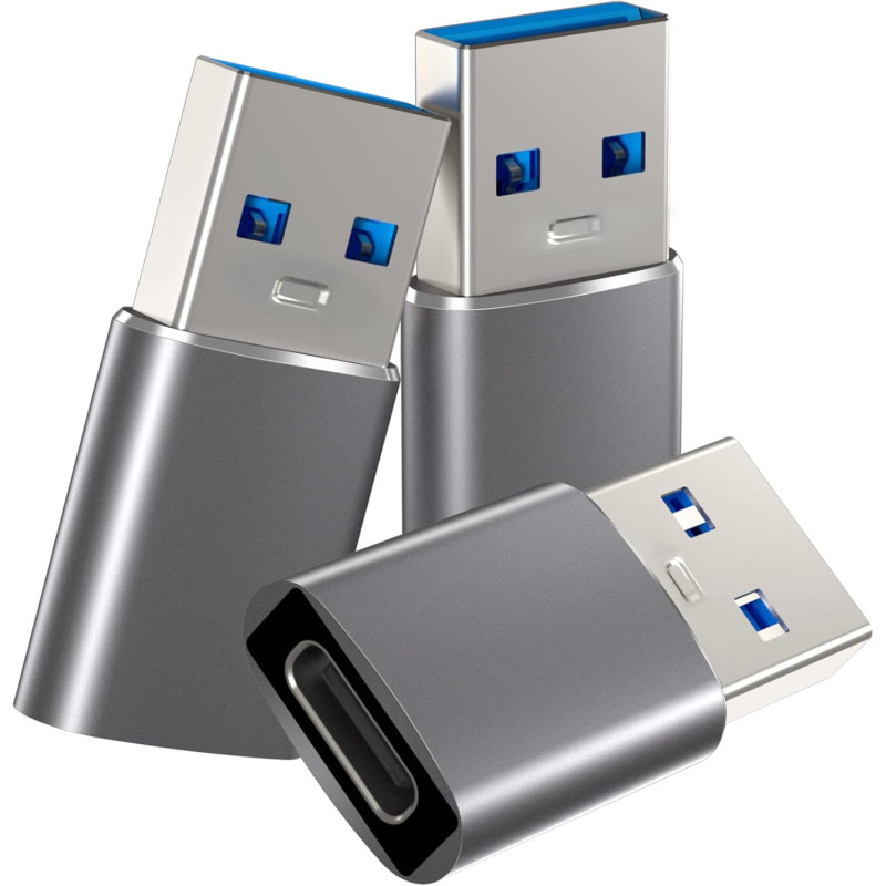 Adaptateur USB 3.0 A Male vers USB Type-C Femelle Rigide Adaptateur USB 3.0 A Male vers USB Type-C Femelle Rigide