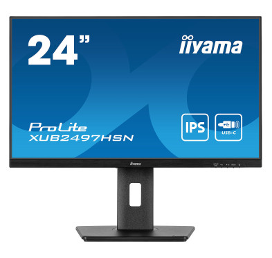 Ecran iiyama 24" XUB2497HSN-B2 1920x1080 DP HDMI DOCK USB-C 65W