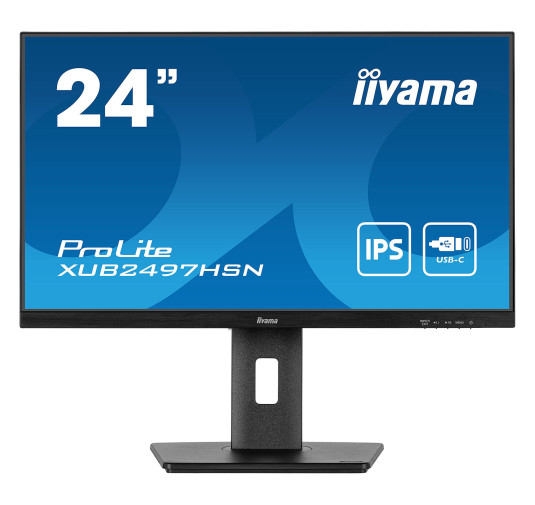 Ecran iiyama 24" XUB2497HSN-B2 1920x1080 DP HDMI DOCK USB-C 65W