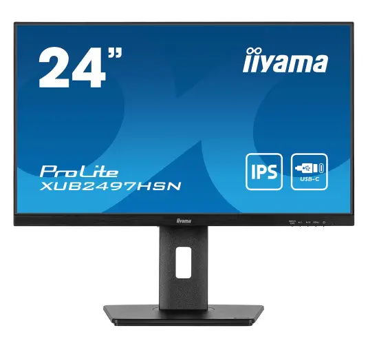 Ecran iiyama 24" XUB2497HSN-B2 1920x1080 DP HDMI DOCK USB-C 65W