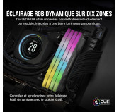 DDR5 Corsair Vengeance RGB Kit 32Go 2x16Go 5600Mhz CL36 EXPO