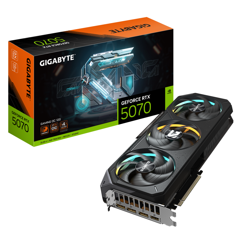 Carte Graphique Gigabyte RTX 5070 GAMING OC 12G